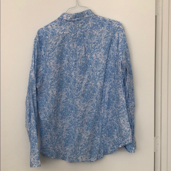 Vineyard Vines LS Tropical Leaf Button Down - Picture 2 of 4
